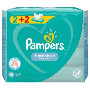 PAMPERS WIPES FRESH CLEAN 2+2 FREE 52 PCS.