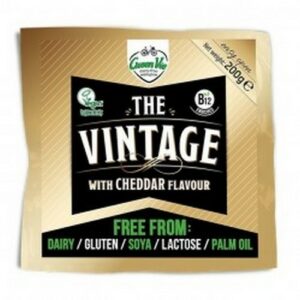 GREEN VIE VINTAGE CHEDDAR FLAVOUR BLOCK 200 GRMS