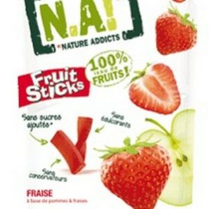 NATURE ADDICTS FRUIT STICKS STRAWBERRY 35 GRMS