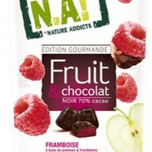 NATURE ADDICTS FRUIT STICKS CHOCOLATE RASPBER 35 GRMS
