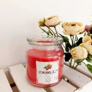 ILKOS GLASS JAR STRAWBERRY CREAM 60HRS