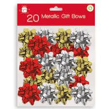 I XMAS BOWS METALLIC TRADITIONAL 20 PCS.