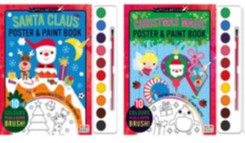 I XMAS PAINT BOOK ASST