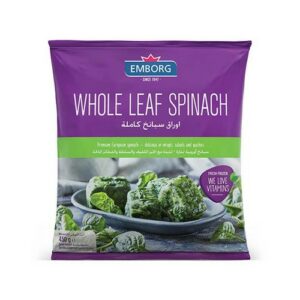 EMBORG WHOLE LEAF SPINACH 450 GRMS