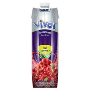 SAFARI VIVAL CRANBERRY JUICE 1 LTR