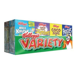 KELLOGGS VARIETY PACK-8 196 GRMS
