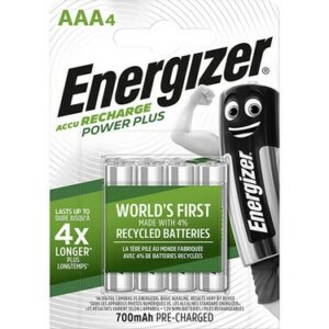ENERGIZER RECHARGABLE AAA 0.4 PCS.