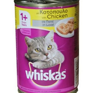 WHISKAS TIN CHICKEN 400 GRMS