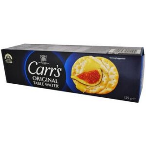 CARRS TABLE WATER CRACKERS 125 GRMS