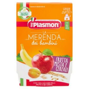 PLASMON MERENDA FRUTTA MISTA E CEREALI 2x120 grms