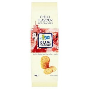 BLUE DRAGON RICE CRAKERS CHILLI 100 GRMS
