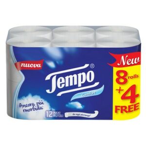 TEMPO T/ PAPER CLSIC 3PLY 12 MAX 8+4 12 PCS.