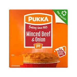 PUKKA PIES EXPORT BEEF & ONION PIE 213 GRMS