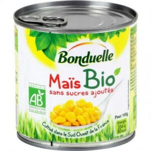 BONDUELLE BIO SWEETCORN 400 grms