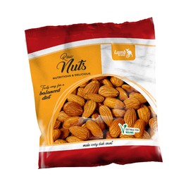LAMB BRAND ALMONDS RED/RAW 100 GRMS