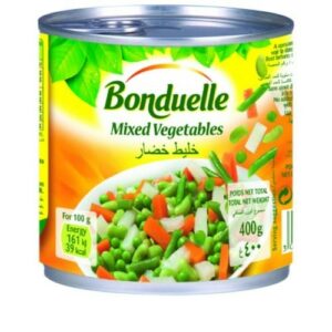 BONDUELLE MIXED VEG 400 GRMS