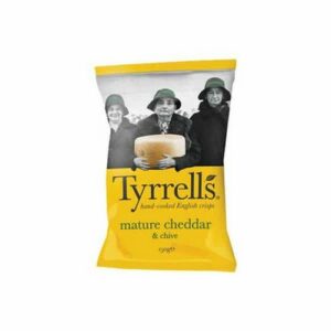 TYRRELLS CHIPS CHEESE&CHIVE 150 GRMS