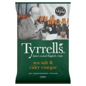 TYRRELLS VINEGAR & SALT CRISPS 150 GRMS