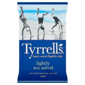 TYRRELLS LIGHTLY SALTED CRISPS 150 GRMS
