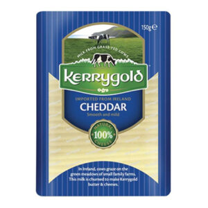 KERRYGOLD MILD CHEDDAR SLICES 150 GRMS