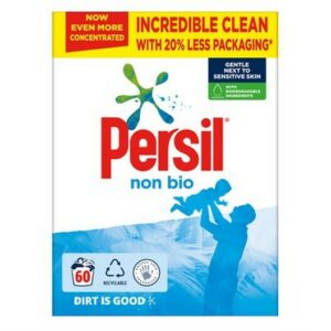 PERSIL POWDER NON BIO 60 WASHES 3 KG