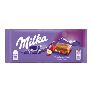 MILKA RAISINS AND HAZELNUTS 100 GRMS
