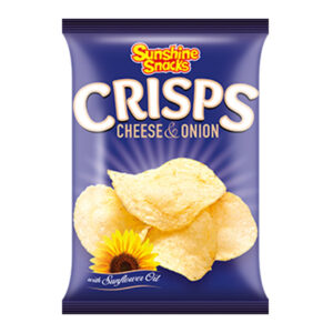 SUNSHINE SNACKS CRISPS CHEESE & ONION 40 GRMS