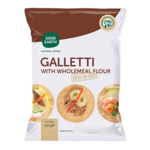 GOOD EARTH GALLETTI WHOLEMEAL 120 grms