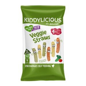 KIDDYLICIOUS 9M+ VEGGIE STRAW MULTI 4X10 GRMS