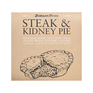 JUBILEE FOODS STEAK AND KIDNEY PIE SMALL 400 GRMS