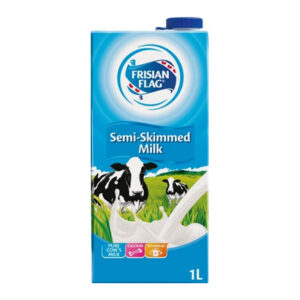 FRISIAN FLAG UHT SEMI SKIMMED MILK 1 LTR