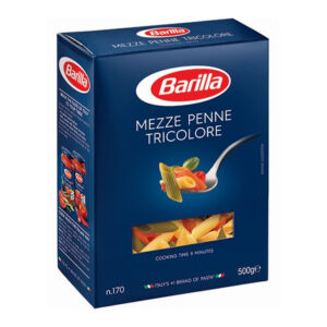 BARILLA MEZZE PENNE TRICOLOR78 500 GRMS