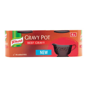 KNORR BEEF GRAVY STOCKPOTS X4 112 grms