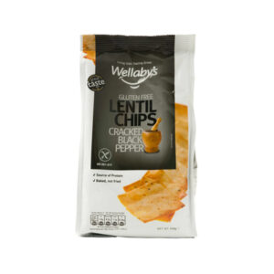 WELLABYS LENTIL CHIPS PEPPER 130 GRMS