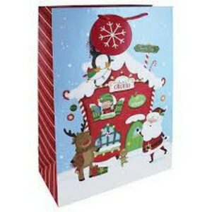 I XMAS GIFT BAG XL SANTA GROTTO