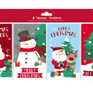 I XMAS MONEY WALLETS CUTE 4 PCS.