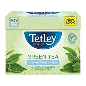 TETLEY SNAP PACK GREEN TEA DECAF X50 100 grms
