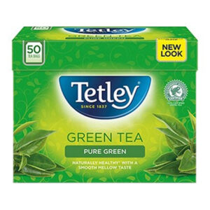 TETLEY SNAP PACK GREEN TEA PUR X50 100 grms