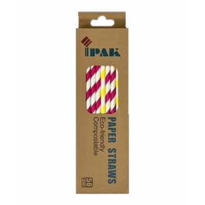 IPAK STRAWS PAPER COLOUR 50 PCS.