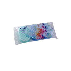 I CORAL BATH SPONGE ASSORTED COLOURS 3 PCS.
