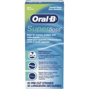 I ORAL B SUPER FLOSS PRE CUT STRANDS 50X1 PCS.