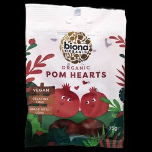 BIONA POMEGRANTE HEARTS 75 GRMS