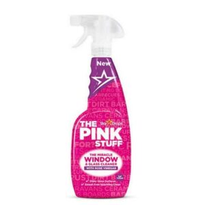 THE PINK STUFF ROSE VINEGAR GLASS CLEANER TRIGGER 750 ML