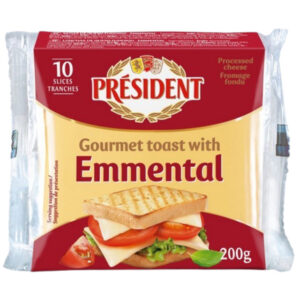 PRESIDENT TOAST CHEESE SLICES 200 GRMS