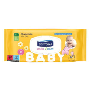 SEPTONA BABY WIPES CHAMOMILE + LID PROMO 80 PCS.