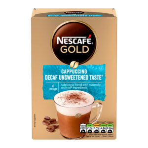 NESCAFE CAPPUCINO DECAF UNSWT 6x120 grms