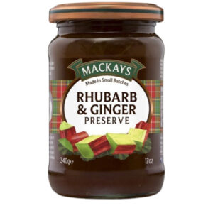 MACKAYS RHUBARB & GINGER PRESERVE 340 GRMS