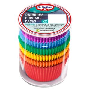 DR OETKER RAINBOW CUPCAKE CASES 72 each