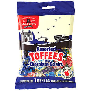 WALKERS PREPACKED ASSORTED TOFFEES 150 GRMS