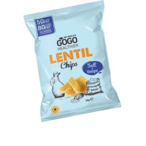 MR RILEYS ECON GOGO LENTIL CHIPS SALT & VINEGAR 100 GRMS